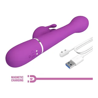Vibromasseur Lapin Dejon Perles Haut-bas Pretty Love vue 4