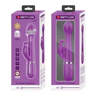 Vibromasseur Lapin Dejon Perles Haut-bas Pretty Love vue 7
