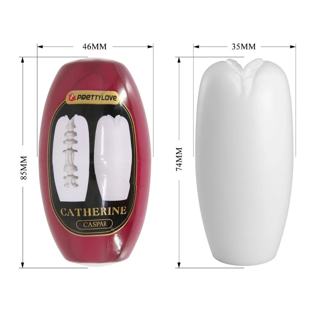 Masturbateur blanc en silicone avec tunnel amovible, présenté en main et en vue éclatée montrant trois tunnels interchangeables et trois coloris