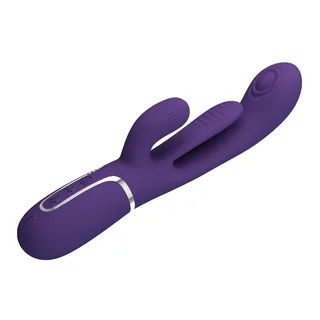 Shania Triple Rabbit Pretty Love - avec sa base - Violet