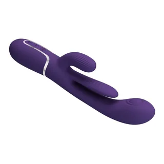 Shania Triple Rabbit Pretty Love - avec son échelle de taille - Violet