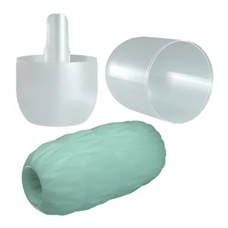 Masturbateur pour homme athena Pretty Love - avec son échelle de taille - Turquoise