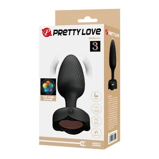 Plug Anal Lumineux LED Pretty Love - vue en gros plan