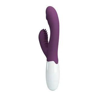 Vibromasseur rabbit silicone violet, 7 modes, stimulation clitoridienne, autre vue 4