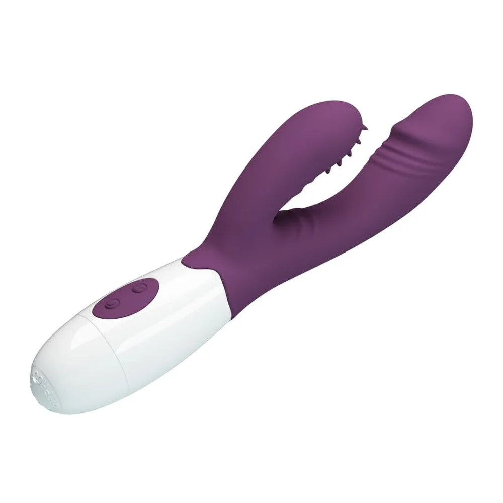 Vibromasseur rabbit silicone violet, 7 modes, stimulation clitoridienne, autre vue 6