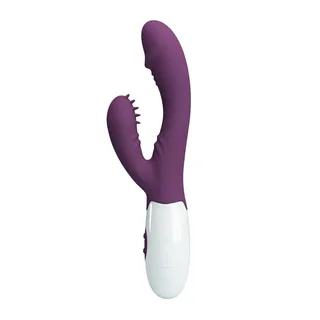 Vibromasseur rabbit silicone violet, 7 modes, stimulation clitoridienne, autre vue 8