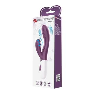 Vibromasseur rabbit silicone violet, 7 modes, stimulation clitoridienne, autre vue 10