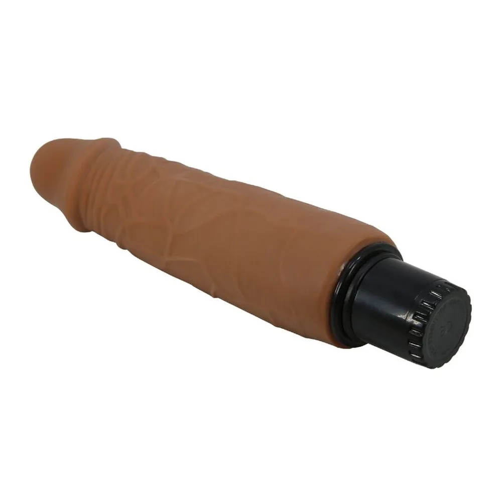 Vibromasseur réaliste silicone marron, format compact, autre vue 6