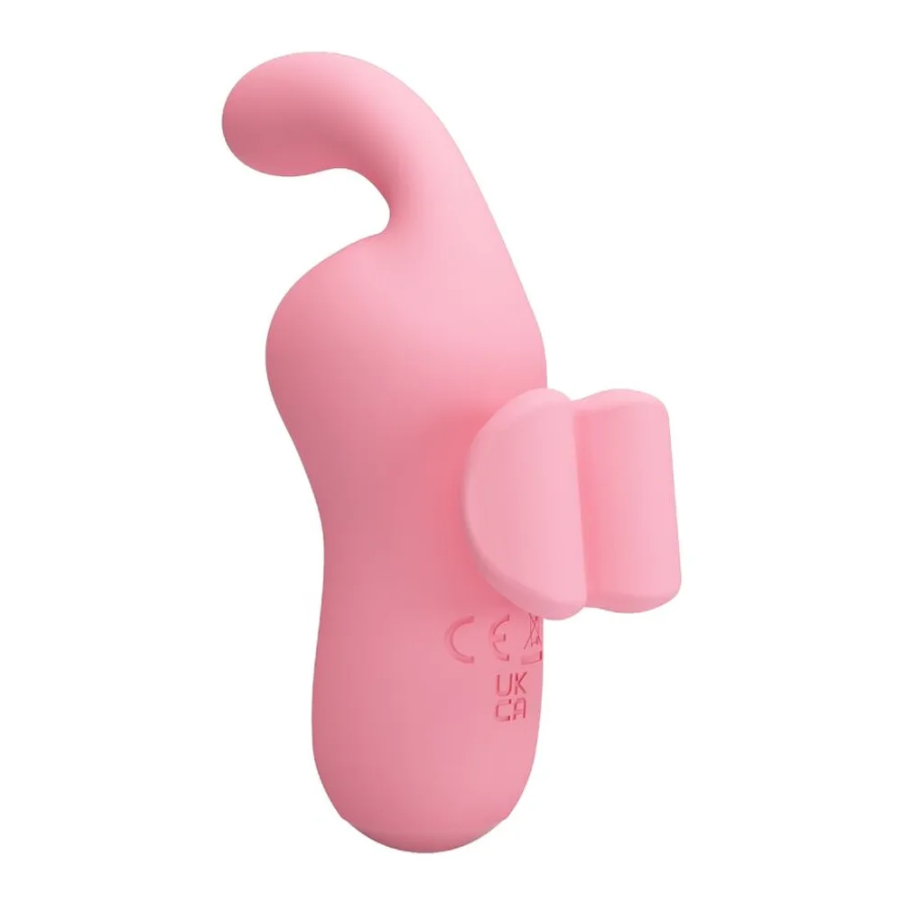 Stimulateur clitoridien rose, suction et vibration, rechargeable, autre vue 3