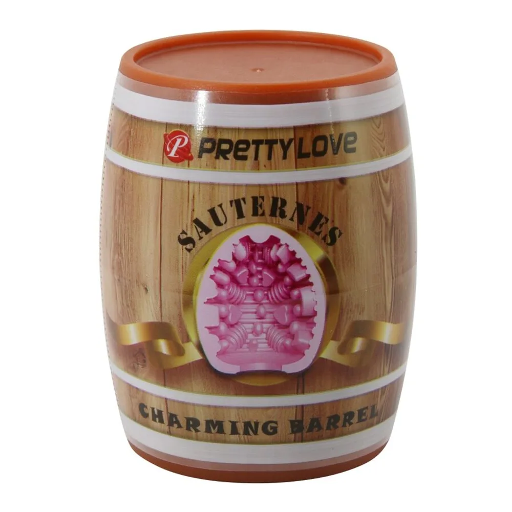 Masturbateur pour homme oeuf Pretty Love - avec son échelle de taille - Rose