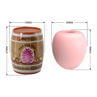 Masturbateur pour homme oeuf Pretty Love - vue de profil - Rose