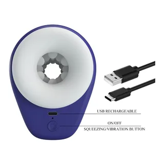 Masturbateur Ventouse Vibrant Pretty Love - vue de profil - Violet