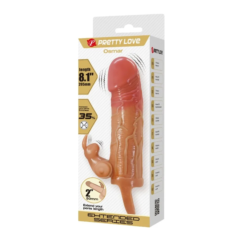 Gaine à pénis Manchon Pénis Osmar + Stimulateur Clitoris