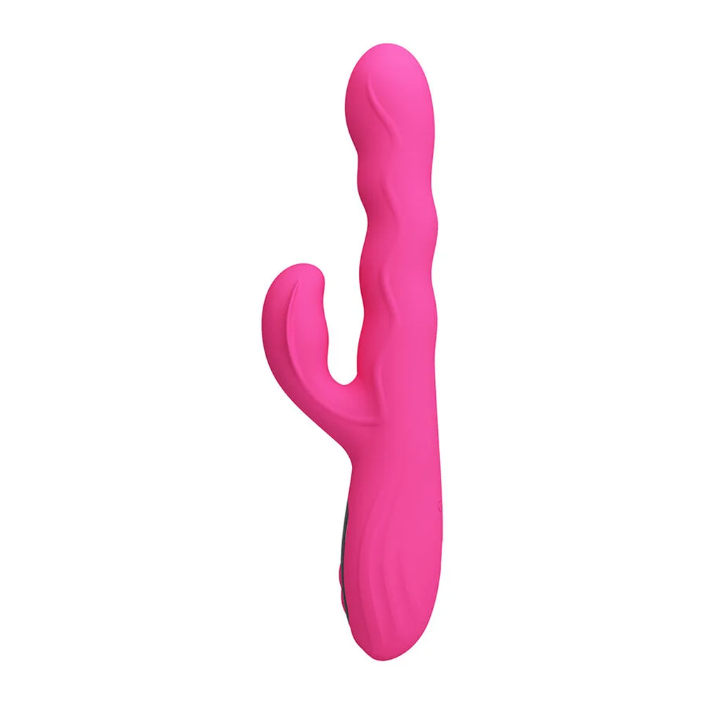 Vibromasseur rabbit rose rechargeable étanche, autre vue 9