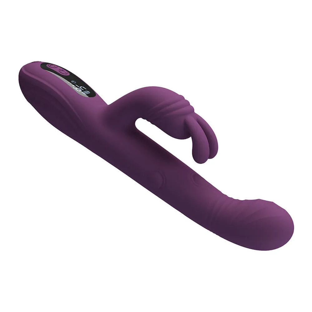 Vibromasseur rabbit silicone violet, autre vue 7