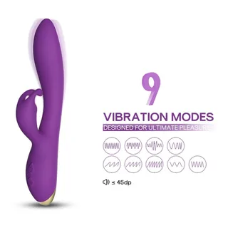 Bonnie Vibrateur Lapin Armony - avec sa base - Violet