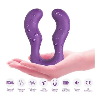 Vibrateur Seraph Double Télécommande Armony - vue de dos - Violet