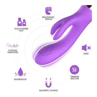 Vibromasseur Lapin Violet Armony vue 4