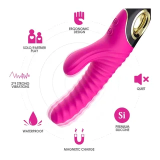 Vibrateur Eternity Silicone Armony - avec sa base