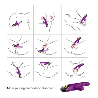 Vibrateur Eternity Silicone Armony - vue de dos - Violet