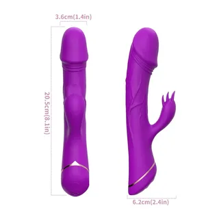 Gode Vibrateur Lapin Silicone Armony - Violet