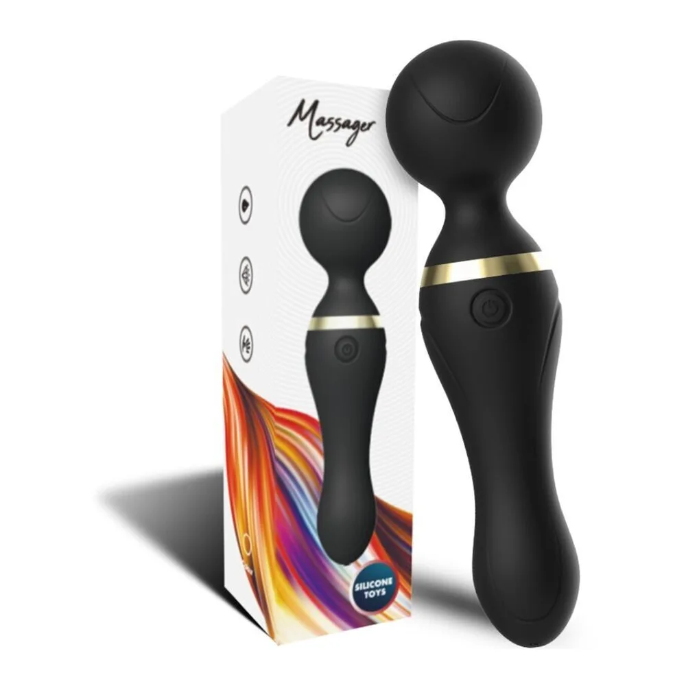 Vibromasseur silicone violet, tête sphérique, rechargeable, autre vue 2