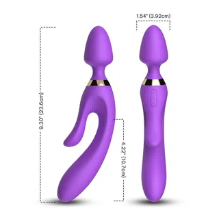 Masseur Vibrateur Lapin Armony - vue de dos - Violet