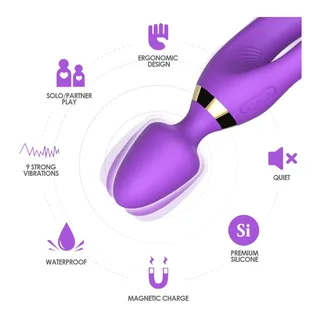 Vibromasseur rabbit Masseur Vibrateur Lapin Armony - Violet