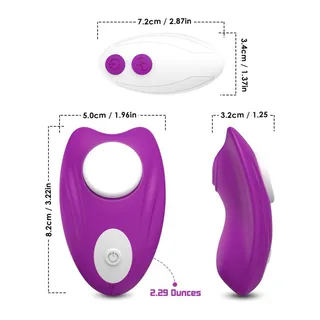 Culotte Portable Papillon Vibrateur Armony - détail de la texture - Violet