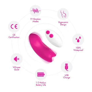 Culotte Portable Papillon Vibrateur Armony - vue de dos - Violet