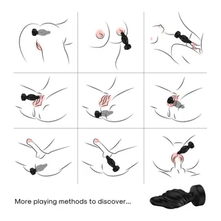 Vibrateur Plug Anal Télécommande Noir Armony vue 3
