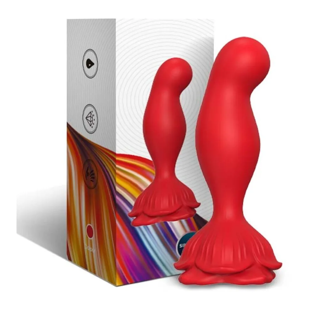 Vibrateur Plug Anal Télécommande Rose Rouge Armony