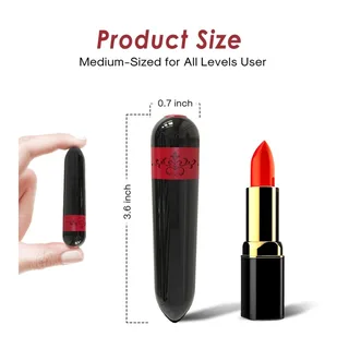 Rocket Vibrateur Bullet Armony - vue de dos - Noir
