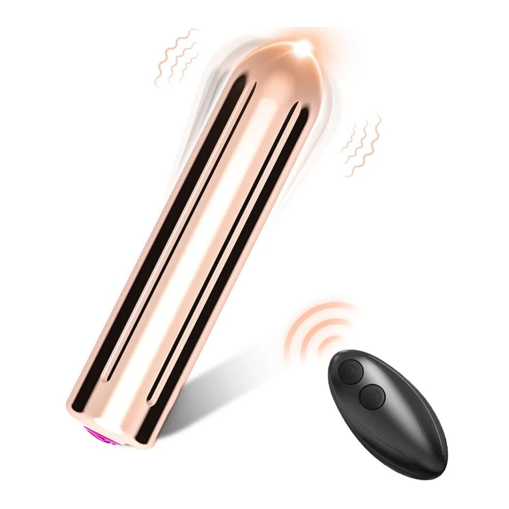 Schéma dimensionnel d'un mini-vibromasseur bullet de 2 cm de large et 8,8 cm de long, tenu en main, avec graduations indiquant les dimensions précises