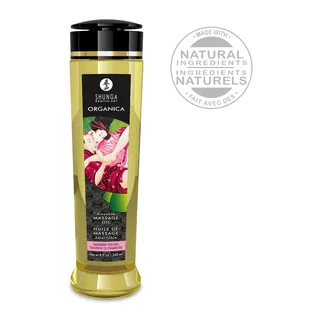 Huile de Massage Framboise Bio Shunga - vue de dos