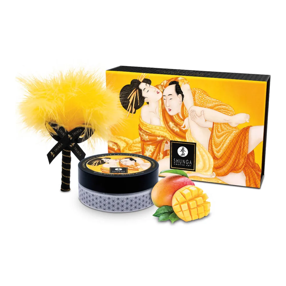 Lubrifiant comestible Kit de Poudre de Massage Comestible Mangue Shunga