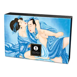 Kit de Poudre de Massage Comestible Noix de Coco Shunga - vue de dos
