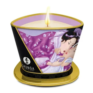 Bougie de Massage lavande Shunga - détail de la texture