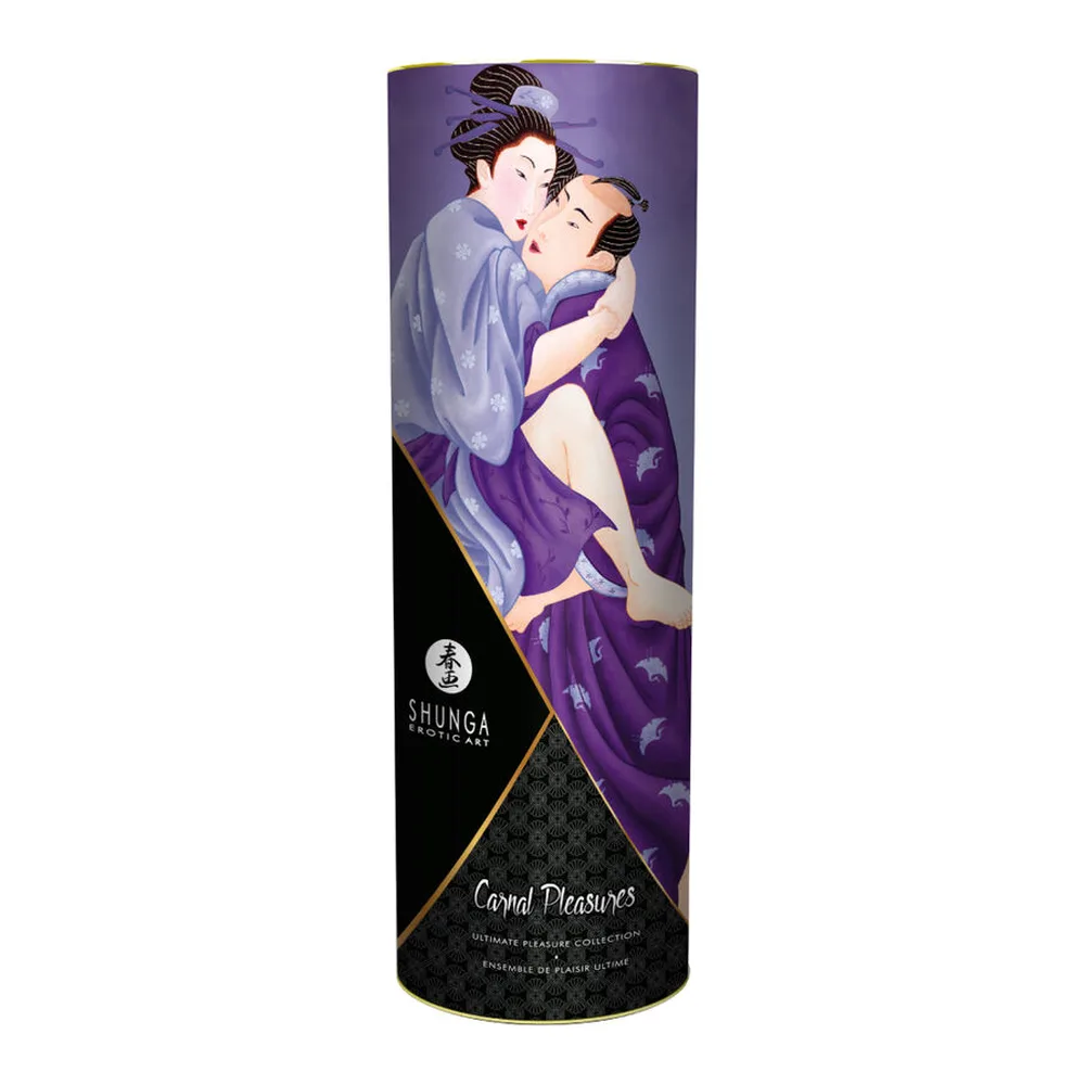 Flacon de lubrifiant Toko Shunga à base d'eau, emballage transparent avec étiquette mauve et noir représentant deux personnages en style asiatique, capuchon noir, contenance 165 ml