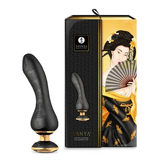 Masseur Intime Sanya Shunga - vue de profil - Noir