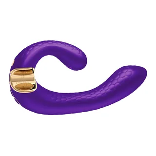 Shunga Miyo violet vu de profil, base dorée