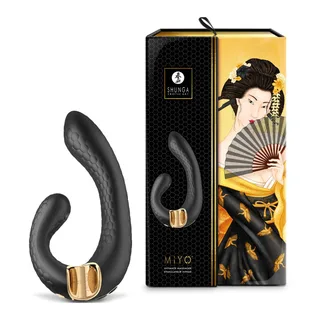 Shunga Miyo noir devant sa boîte