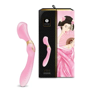 Zoa Masseur Intime Shunga - vue en gros plan - Rose