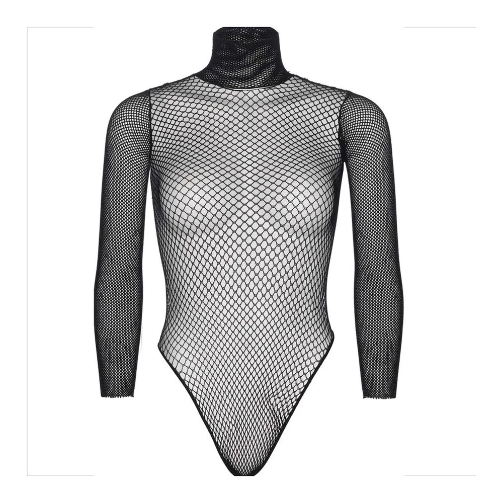 Body résille Teddy Col Montant Leg Avenue
