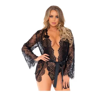 Ensemble Teddy et Peignoir Leg Avenue
