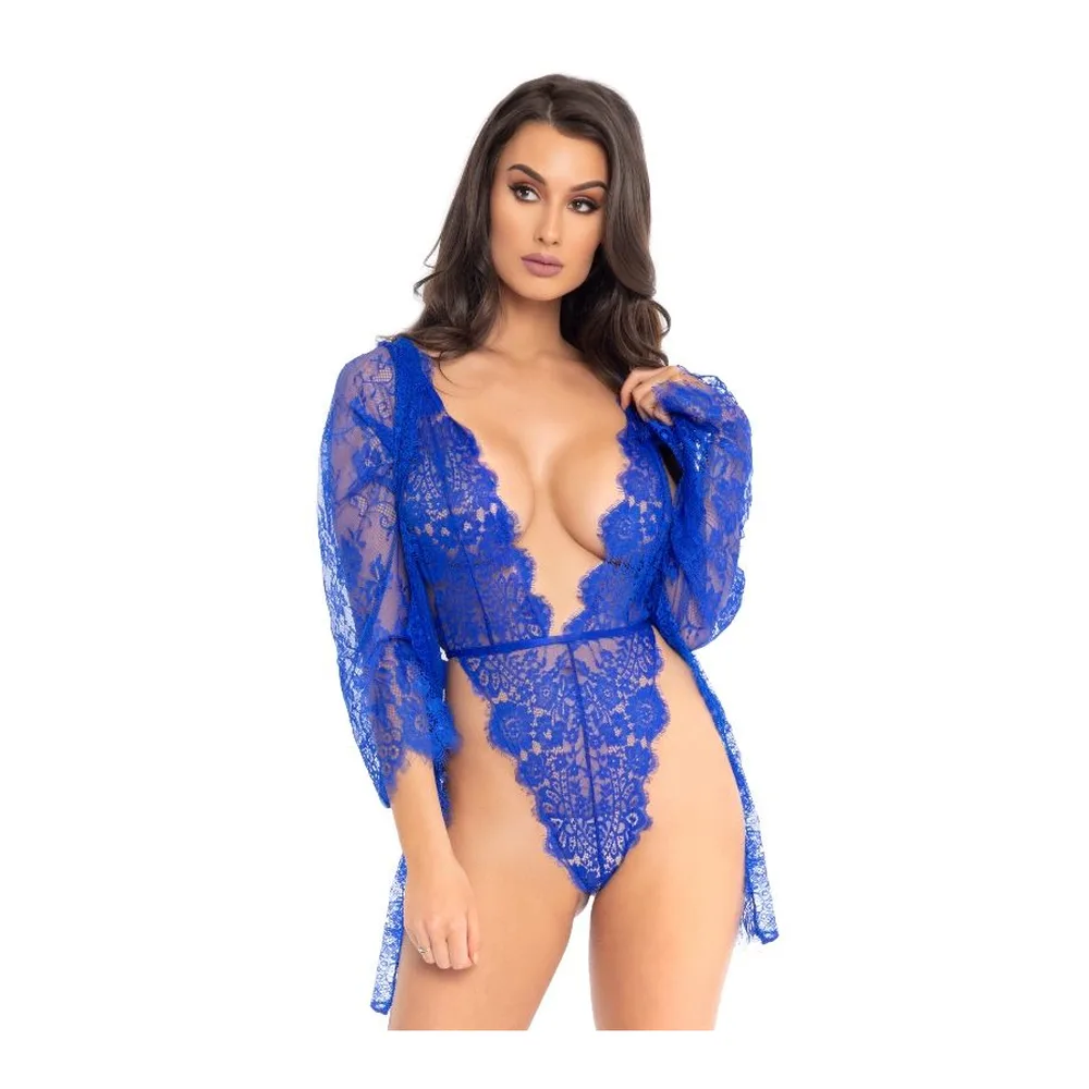 Ensemble Teddy et Peignoir Leg Avenue - vue de dos