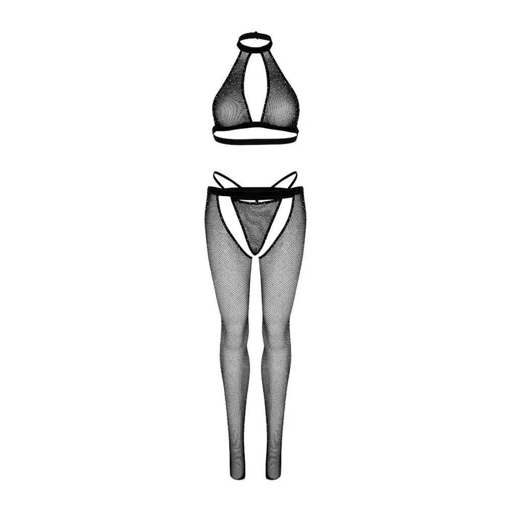 Haut Résille, G-string Collants Leg Avenue