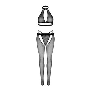 Haut Résille, G-string Collants Leg Avenue