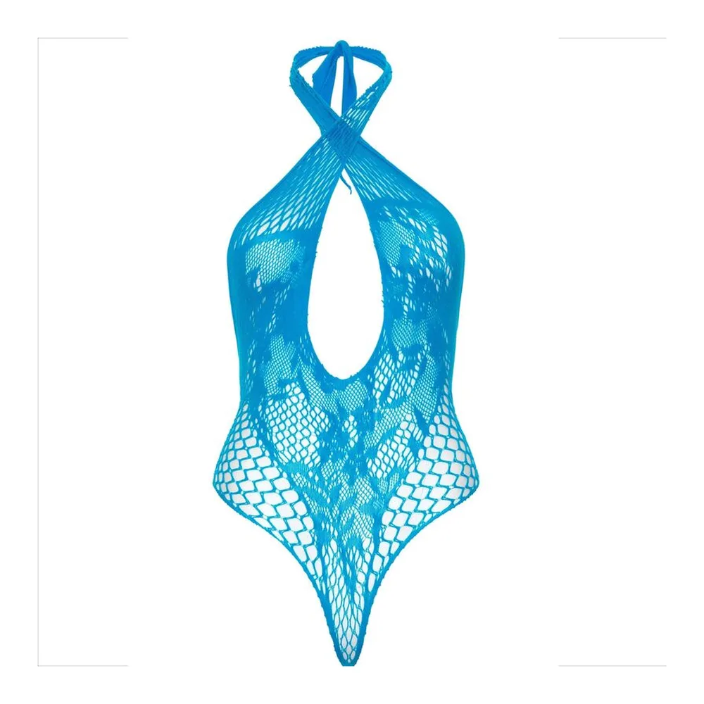 Body résille Licol Teddy Dentelle Leg Avenue