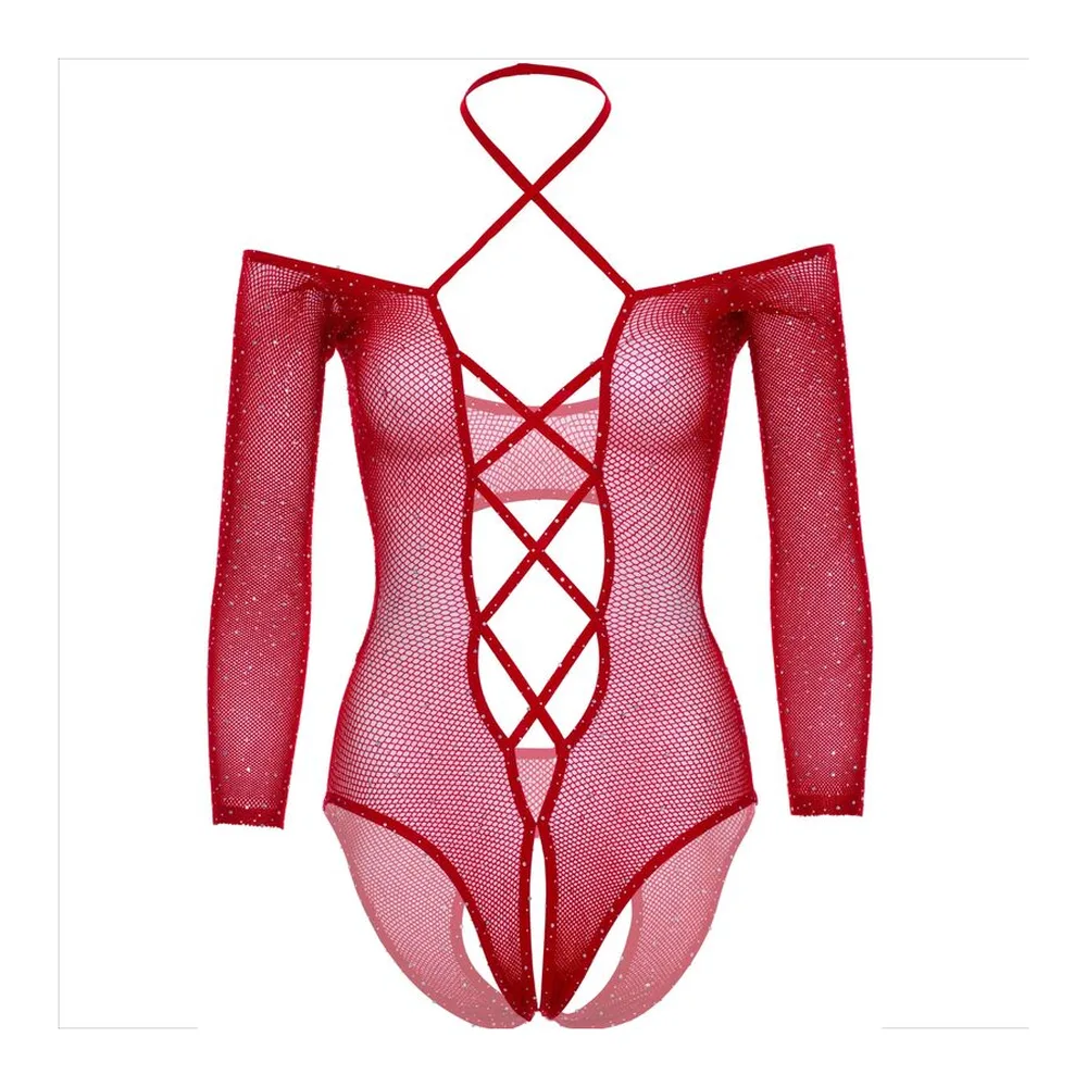 Body résille Corps entrejambe ouvert Brillant Leg Avenue